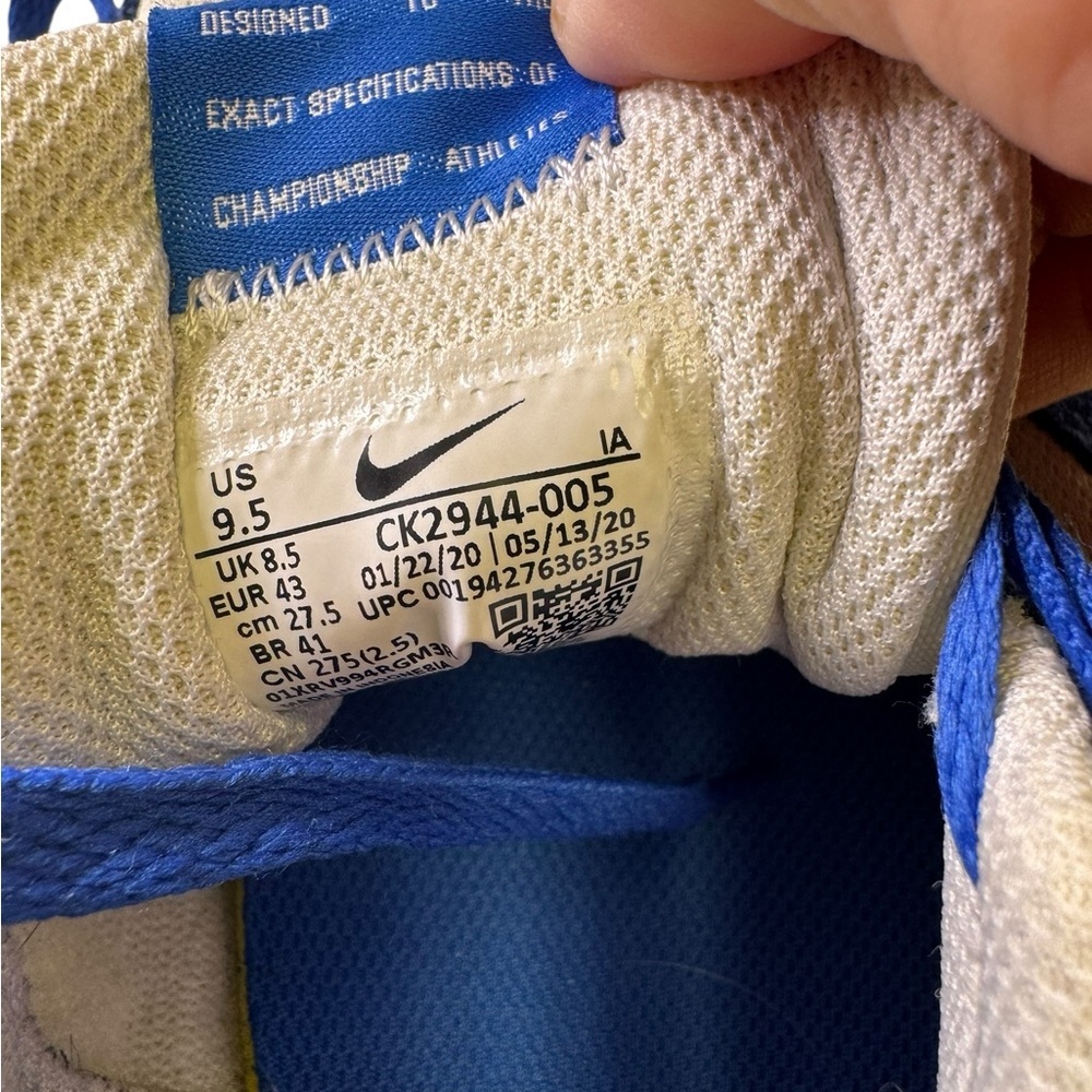 Nike Venture Royal Blue and White Athletic Shoes men 9.5 - Picture 5 of 5